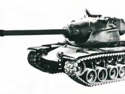 155mm Gun Heavy  Tank T58  Low-poly 3D model