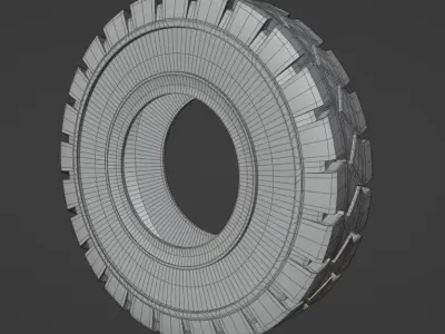 Tire01 Free 3D model