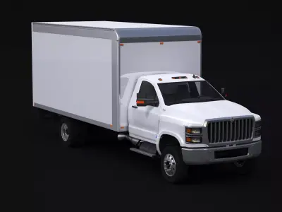 International CV Box Truck 3D model