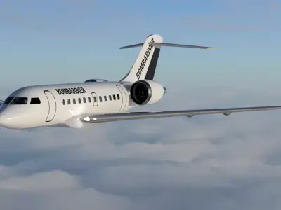 Bombardier Global Express 5000 Aircraft 3D model