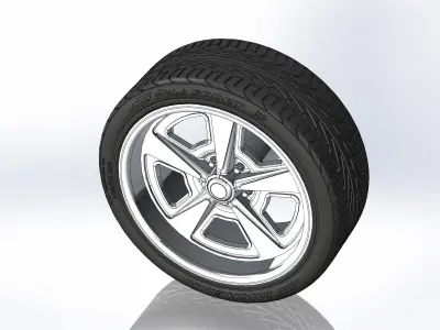 Custom wheels US Mags TransAm for your scale model 3D print model