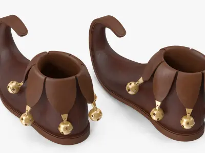  Elf Shoes Brown with Bells 