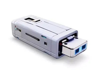 SciFi Futuristic USB Flash Drive Low-poly 3D model