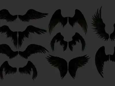 11 Wings 3D model purchase