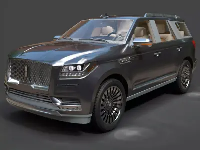 Lincoln Navigator L Hyper Detailed Full-Size SUV 3D model