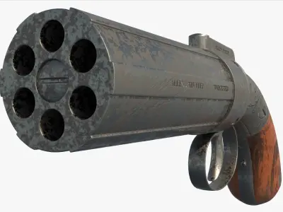 Antique Retro Weapon 3D model