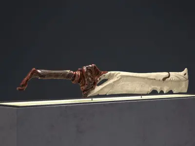 Bone Sword - Game Ready Low-poly 3D model
