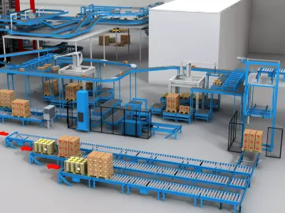 Industry  Low-poly 3D model