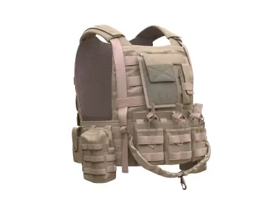 Military Vest Low-poly 3D model buy