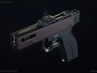 DIRE-1166 Handgun Concept 3D model