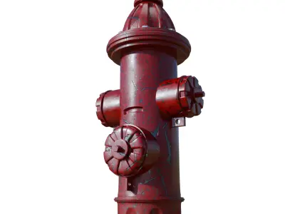 Fire Hydrant game ready  Free low-poly 3D model