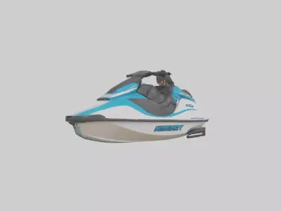 Jet Ski model Low-poly 3D model