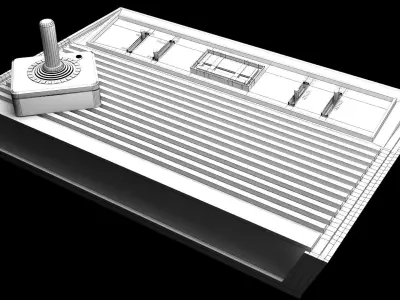 Old School Atari - No Material 3D model