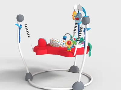 BABY WALKER JUMPEROO Low-poly 3D model