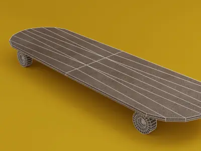 Skateboard Low-poly 3D model buy