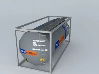P26O Nedlloyd Tank 20 Container Free 3D model