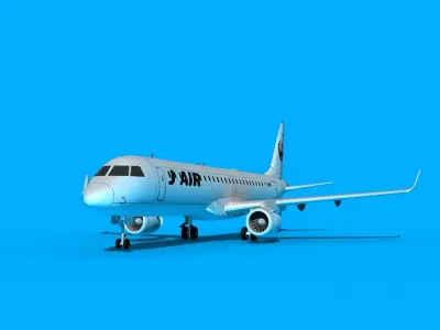 Embraer Emb-190 Japan Air Lines 3D model