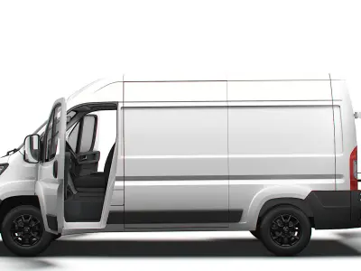 Opel Movano Van L2H2 HQ Interior 2023 3D model