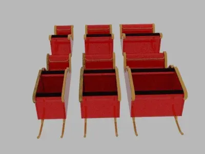 3D Sleigh Pack  3D model