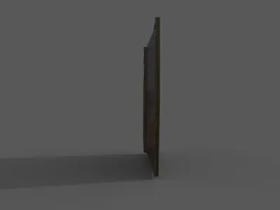 Antique Wooden Wall Mirror Frame - Low Poly PBR Low-poly 3D model
