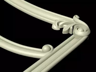 carved frame for mirror 3D model
