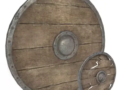 Shield viking 3D model purchase