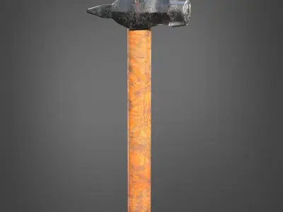 Hammer Realistic Low-poly 3D model