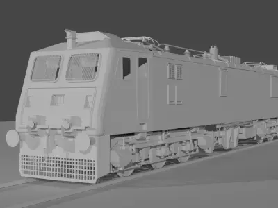 INDIAN RAILWAY WAP 7 3 PHASER LOCOMOTIVE 3D MODEL 3D model
