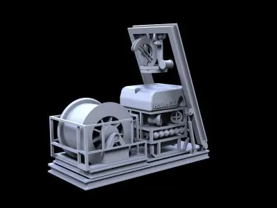 ROV type A with LARS 3D print model