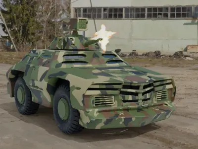 light armored vehicle 3D model