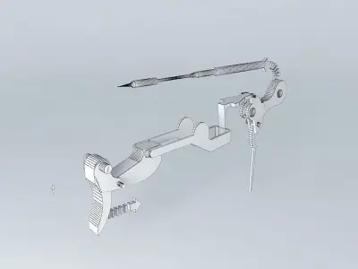 How a hand gun works Free 3D model