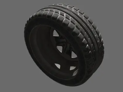 Rusty Tire 3D model by papayadigital163
