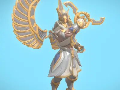 phoenix Low-poly 3D model get