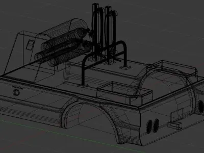 1999-2016 Ford Welding Bed Low-poly 3D model