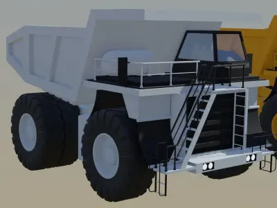 Open Pit Tipper Truck 3D model