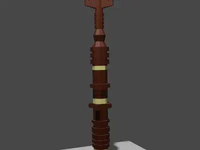Native American Totem Low-poly 3D model