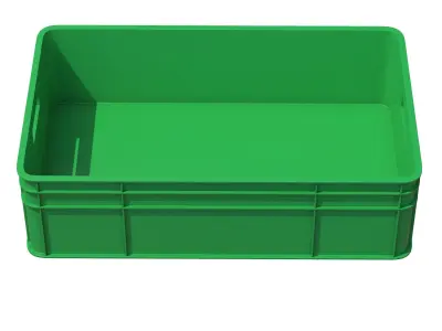 Plastic Fruit Crate 3D model