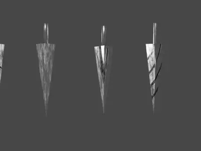 nails from hollow knight low-poly Low-poly 3D model