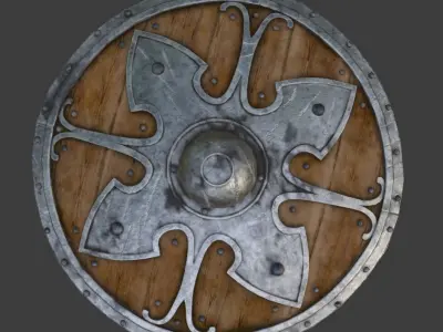 Game Shield Free low-poly 3D model