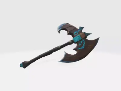Mystic Rune Axe 3D model