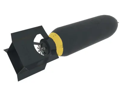 bomb 550 World War II Free low-poly 3D model