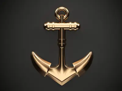 Anchor gold 3D model