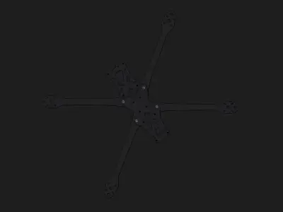 FPV Frame Apex HD 7 Low-poly 3D model