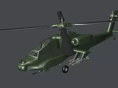 Boeing AH-64 Apache Helicopter 3D model
