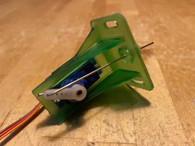 Model Railway Railroad Servo Mount Bracket plus Alignment Tool 3D print model