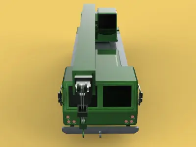 MILITARY RECOVERY ARMORED RESCUE CRANE WRECKER TRUCK VEHICLE WAR 3D model