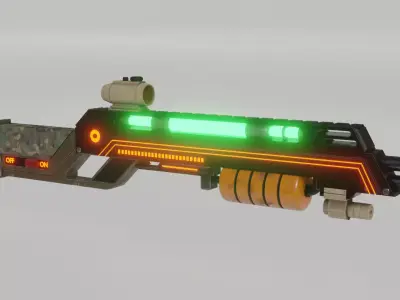 Concept Rifle Free 3D model