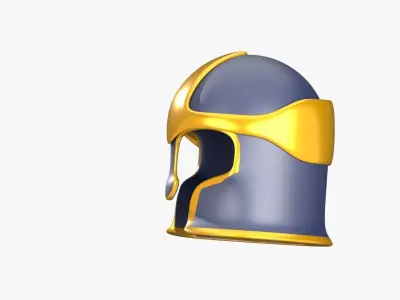 Ancient Helmet 3D Illustration 3D model