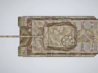 Panzerkampfwagen V Panther G with texture pack GameReady Low-poly 3D model