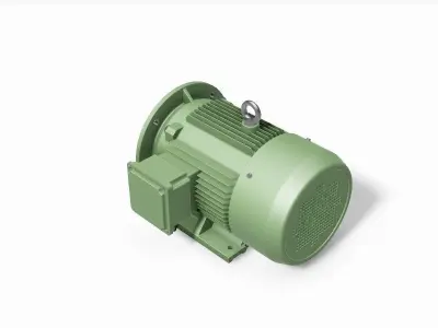 160L B35 Right IEC electric motor - 3D CAD model 3D model